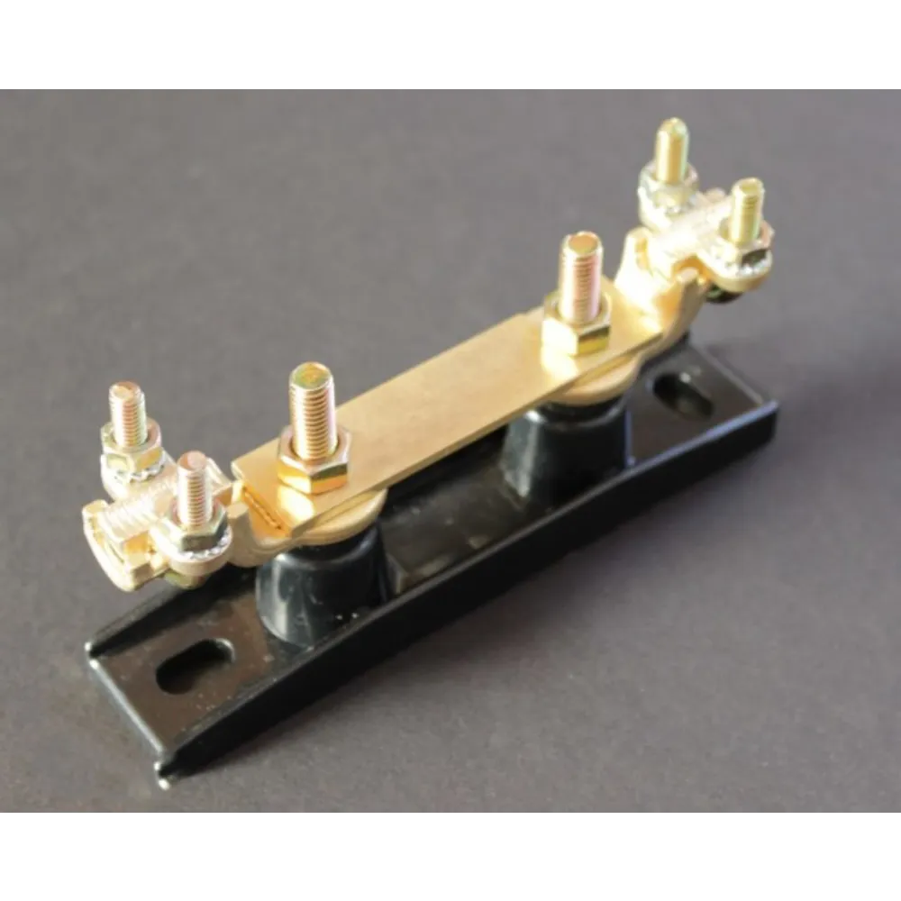 BARRETTE DE COUPURE LAITON HAUTE POUR CONDUCTEURS – 16 À 70MM² – SERRAGE MÉCANIQUE