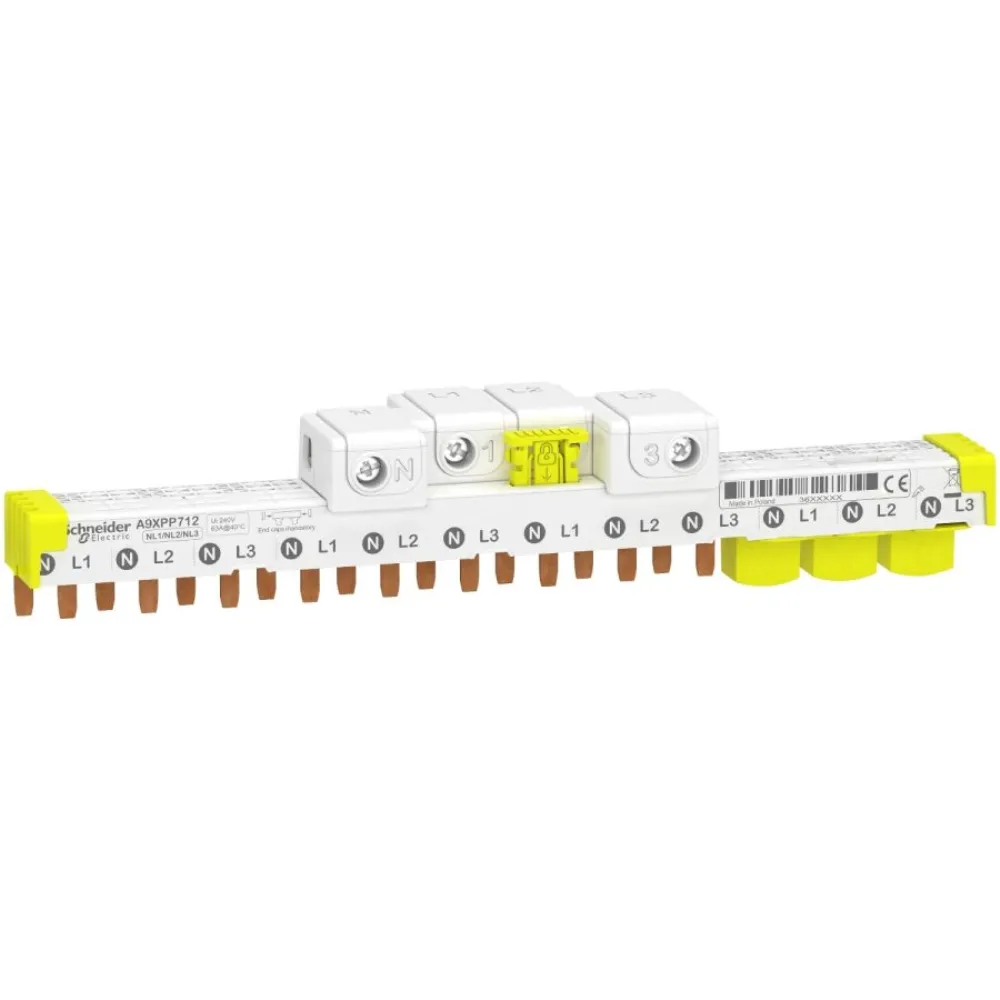 PEIGNE POUR IDT40 3P+N – 12 MODULES – AVEC CONNECTEUR
