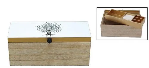 COFFRET A BIJOUX ‘VITALITY’ 20 X 8 X 9 CM
