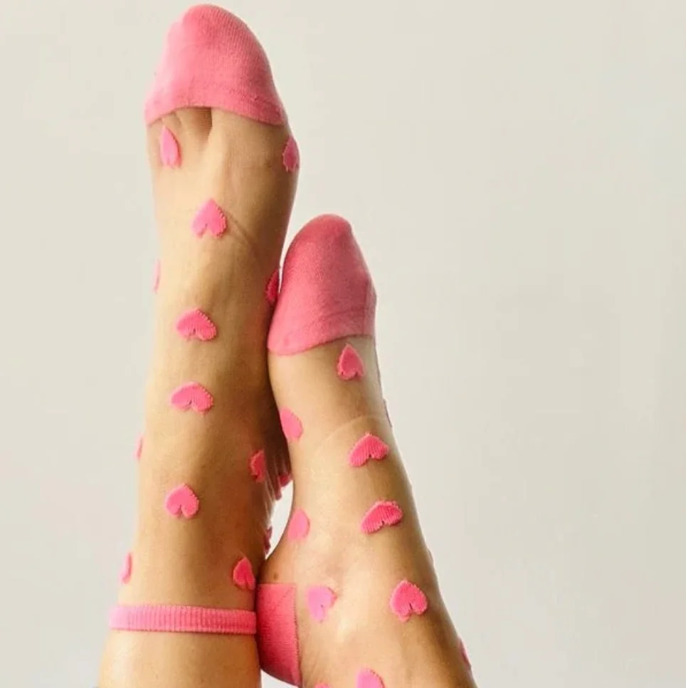 Chaussettes Cœur Corail, Sockette – Image 2