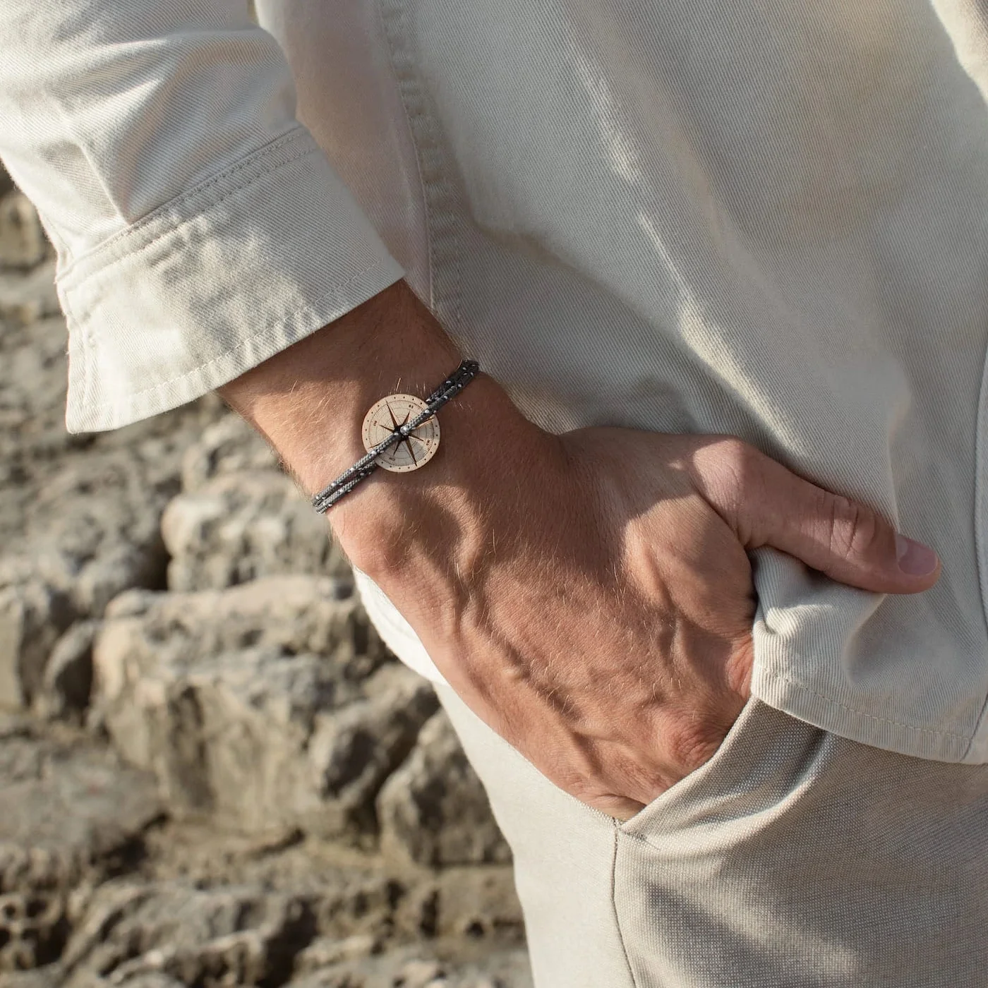 Bracelet Bois Cime, Rose Des Vents – Image 3